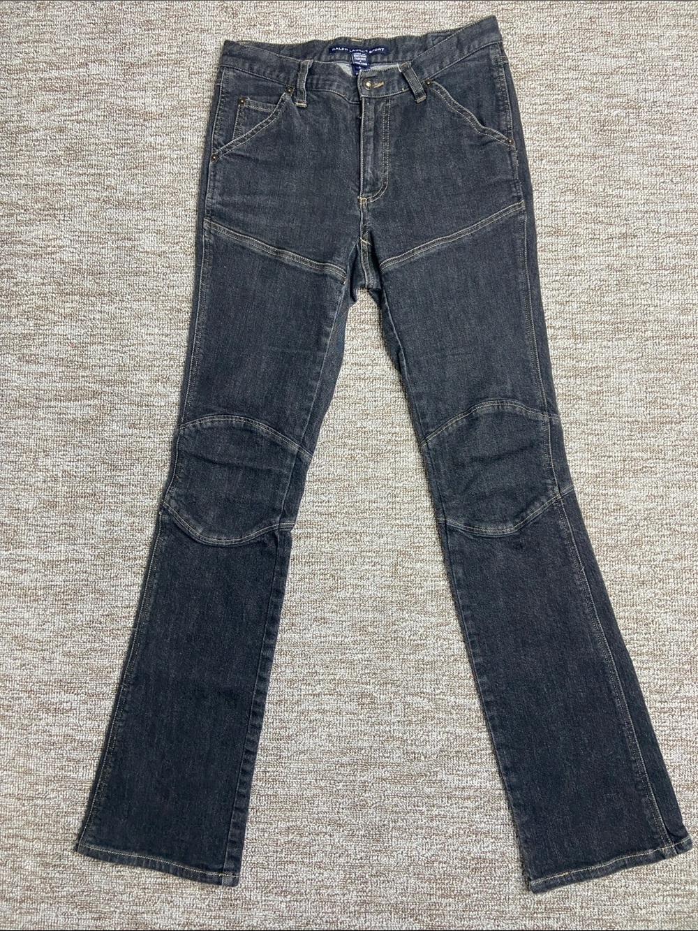 Ralph Lauren Sports Straight-Leg dark Y2K Vintage biker Women's Jeans size 6